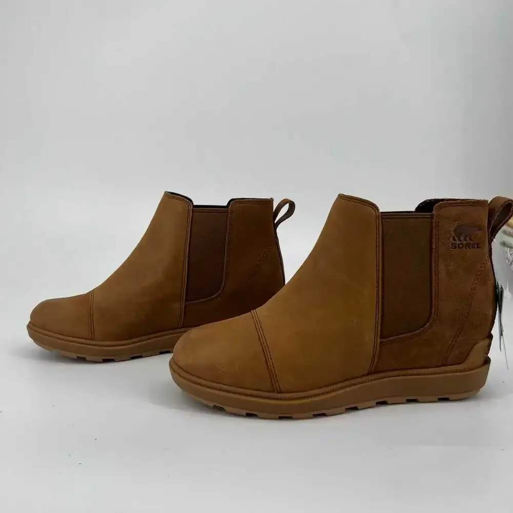 Sorel Brown Suede Ankle Boots | Size 8 Classic Booties